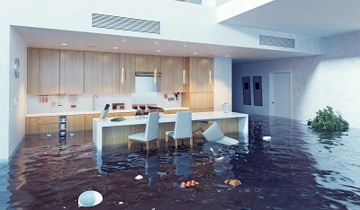 flooded room